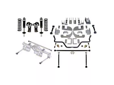 Detroit Speed QuadraLink Rear Suspension Kit with Single Adjustable Shocks (82-92 Camaro w/ 3-Inch Axles)