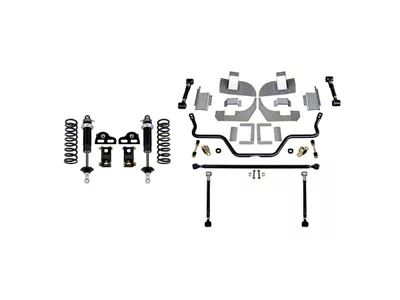 Detroit Speed QuadraLink Rear Suspension Kit with Single Adjustable Shocks and without Axle Brackets (82-92 Camaro)