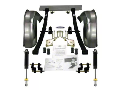 Detroit Speed Rear Mini-Tub Kit; 3-Inch Drop (68-69 Camaro)