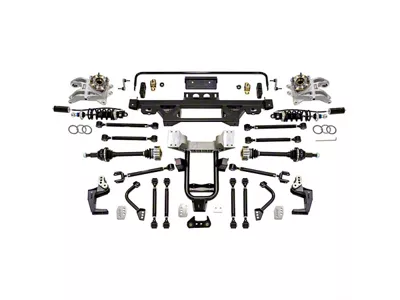 Detroit Speed DECAlink Independent Rear Suspension Kit with Non-Adjustable Shocks; 1200 HP Rated (63-82 Corvette C2 & C3)