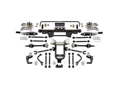 Detroit Speed DECAlink Independent Rear Suspension Kit with Double Adjustable Remote Shocks; 600 HP Rated (63-82 Corvette C2 & C3)