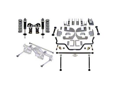 Detroit Speed QuadraLink Rear Suspension Kit with Single Adjustable Shocks (82-92 Firebird w/ 3-Inch Axles)