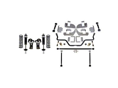 Detroit Speed QuadraLink Rear Suspension Kit with Single Adjustable Shocks and without Axle Brackets (82-92 Firebird)