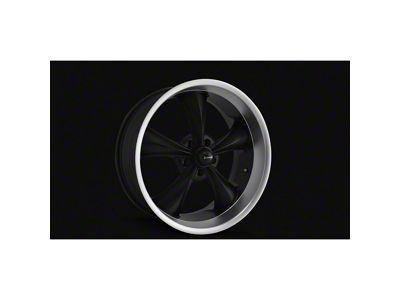 Ridler 695 Matte Black with Machined Lip Wheel; 17x7