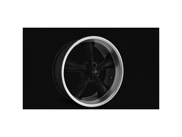 Detroit Wheels Ridler 17x7 695 Series Matte Black W Machine Lip