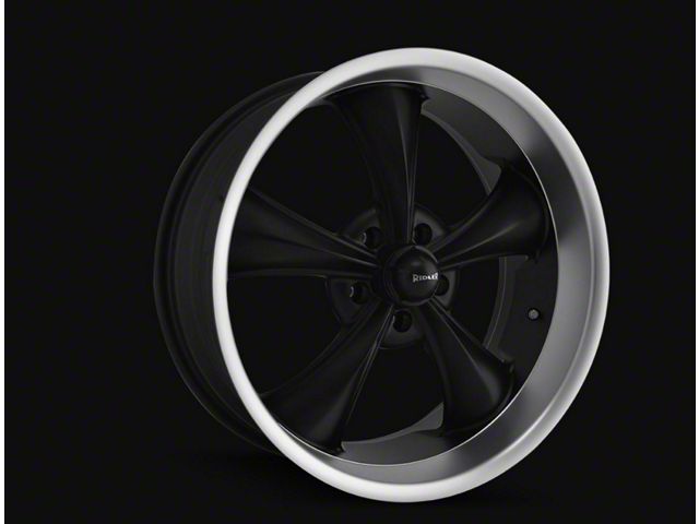 Detroit Wheels Ridler 18x8 695 Series Matte Black W Machine Lip