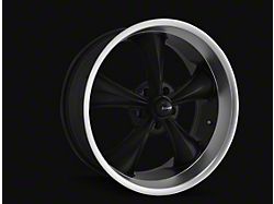 Ridler 695 Matte Black with Machined Lip Wheel; 18x9.5