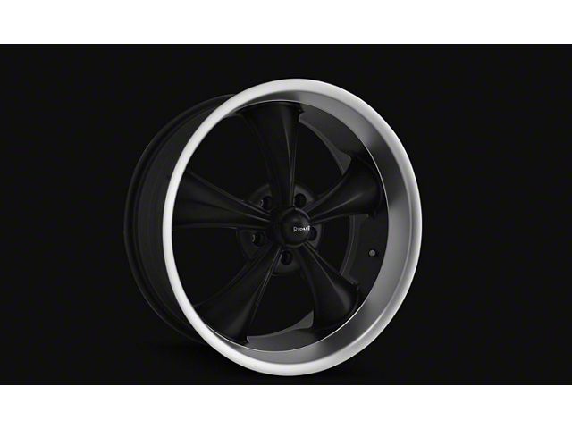 Detroit Wheels Ridler 20X8.5 695 Series Matte Black W Machine Lip