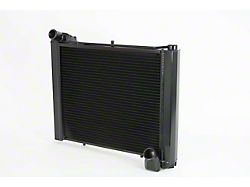 DeWitts HP Series Direct Fit Radiator; Black Finish (61-62 Corvette C1 w/ Manual Transmission)