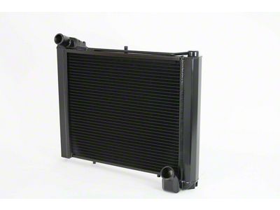 DeWitts HP Series Direct Fit Radiator; Black Finish (61-62 Corvette C1 w/ Manual Transmission)