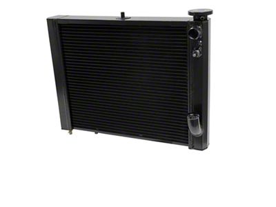 DeWitts LS Swap Pro Series Direct Fit Radiator; Black Finish (61-62 Corvette C1 w/ Manual Transmission)