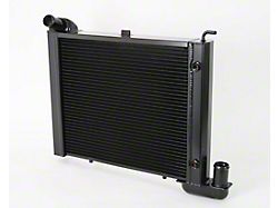DeWitts Pro Series Direct Fit Radiator; Black Finish (63-67 Corvette C2 w/ Automatic Transmission)