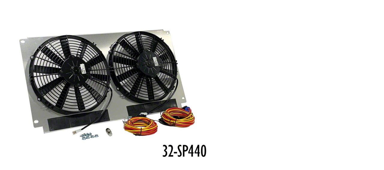 Dewitts Fan Kit Dual 2200cfm  66-67 Chevelle