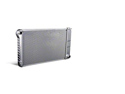 DeWitts Pro Series Direct Fit Radiator and Fan Combo; Natural Finish (68-72 Chevelle w/ Automatic Transmission)