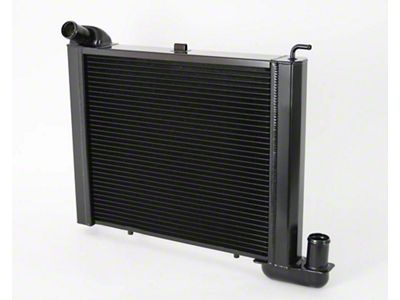 DeWitts HP Series Direct Fit Radiator; Black Finish (63-67 Small Block V8 Corvette C2 w/ Manual Transmission)