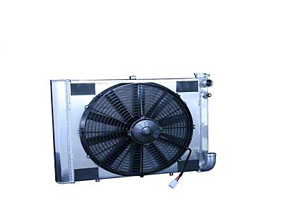 Dewitts Radiator w/Fans Automatic Transmission Raw Chevelle 66-67