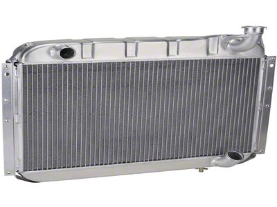 DeWitts Pro Series Direct Fit Radiator; Natural Finish (55-60 Corvette C1 w/ Automatic Transmission)