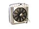 DeWitts Pro Series Direct Fit Radiator and Fan Combo; Natural Finish (55-57 V8 150, 210, Bel Air, Nomad w/ Manual Transmission)