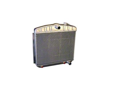 DeWitts Pro Series Direct Fit Radiator; Natural Finish (55-57 V8 150, 210, Bel Air, Nomad w/ Automatic Transmission)