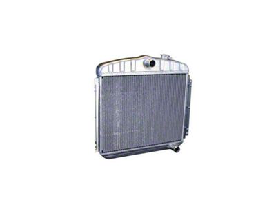 DeWitts Pro Series Direct Fit Radiator; Natural Finish (55-57 I6 150, 210, Bel Air, Nomad w/ Manual Transmission)