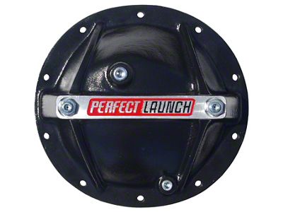 Differential Cover; Perfect Launch Model; Fits GM 10 Bolt 8.2/8.5; Alum; Black