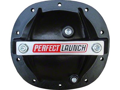 Differential Cover; 'Perfect Launch' Model; Fits GM 7.5; Aluminum; Black