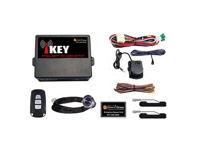 Digital Guard Dawg Performance Keyless Ignition System with Alarm and Billet Start Button; Blue LED (Universal; Some Adaptation May Be Required)