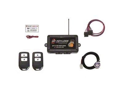 Digital Guard Dawg Performance Keyless Ignition System with Billet Start Button for Power Door Locks; Blue LED (Universal; Some Adaptation May Be Required)