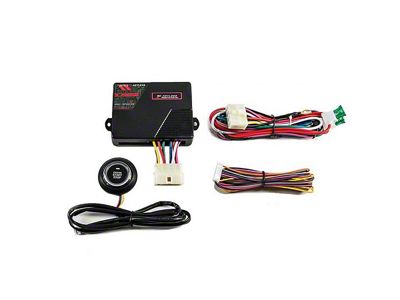 Digital Guard Dawg Performance Keyless Ignition System with Billet Start Button for Existing Alarm or Remote Start System; Blue LED (Universal; Some Adaptation May Be Required)