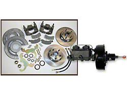 Disc Brake Conversion Kit, With Power Booster & Master Cylinder, Galaxie, Full-Size Mercury, 1965-1969