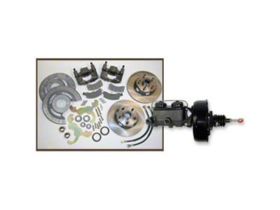 Disc Brake Conversion Kit, With Power Booster & Master Cylinder, Galaxie, Full-Size Mercury, 1965-1969