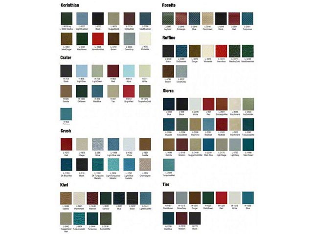 Distinctive Industries Bulk Vinyl Yardage, Choose Color and Grain Texture
