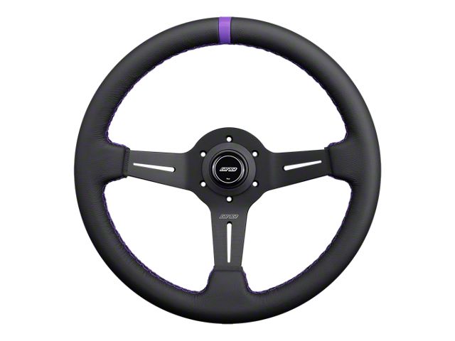 Gray Racing Steering Wheel DND Performance Interior Universal EK Leather Race Steering Wheel; 50mm ...