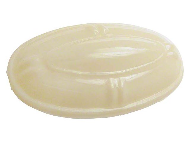 Dome Lamp Lens - White Plastic Lens - Oval - Ford
