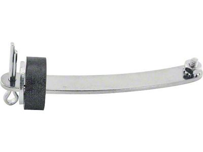 Door Check Arm - With Rubber Bumper - Die Stamped - Stainless Steel - 4 From Hole To Hole - Ford Passenger