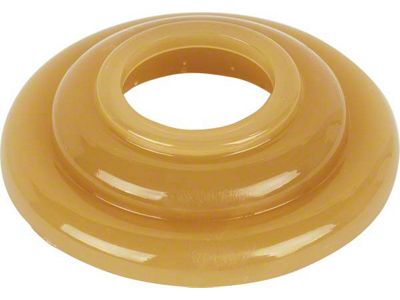 Door Handle Escutcheon - Plastic - Yellow Brown - Ford Standard & Ford Deluxe