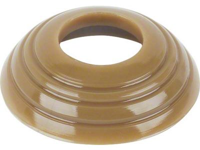 Door Handle Escutcheon - Plastic - Yellowish Brown - Ford Deluxe
