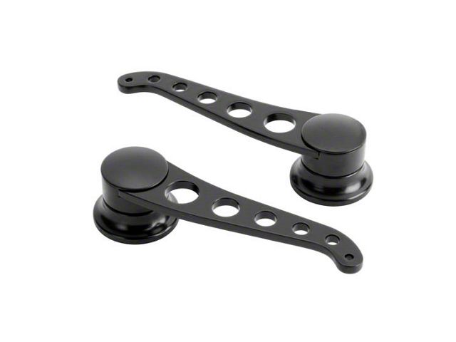 Door Handles, Interior, Lokar Lakester, Pair, Midnight Black, GM 1949-1954