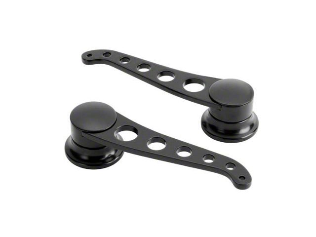 Door Handles, Interior, Lokar Lakester, Pair, Midnight Black, GM 1955-1957