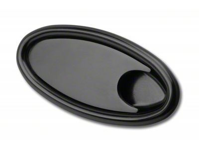 Door Handles, Oval, Interior, Billet Aluminum, Midnight Black, Pair, Lokar, 1949-1954