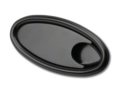 Door Handles, Oval, Interior, Billet Aluminum, Midnight Black, Pair, Lokar, 55-57