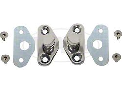 Door Latch Striker Plate & Shim, Stainless Steel (62-65 Falcon Sedan Delivery; 62-69 Comet; 62-70 Falcon)