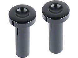 Door Lock Button - Black Plastic - Threaded Brass Insert (60-64 Falcon)