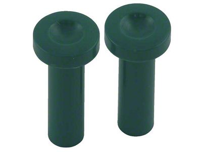 Door Lock Button - Green Plastic - Threaded Brass Insert - Falcon