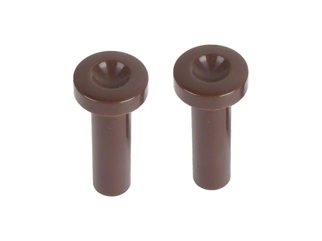 Door Lock Buttons - Chestnut Plastic