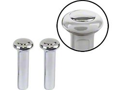 Door Lock Knobs; Chrome (68-70 Country Sedan, Country Squire, Custom, Galaxie 500, LTD)