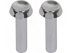 Door Lock Buttons - Chromed Plastic (66-67 Fairlane)