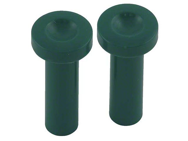 Door Lock Buttons - Green Plastic