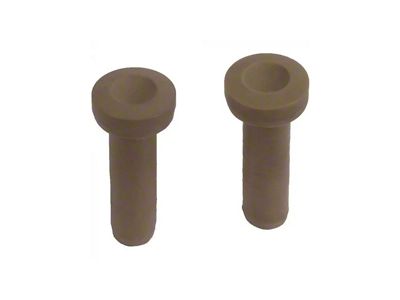 Door Lock Buttons - Rubber - Threaded Brass Insert - Tan - From 3-11-63 - Falcon