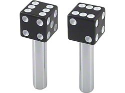 Door Lock Knobs - Black Dice